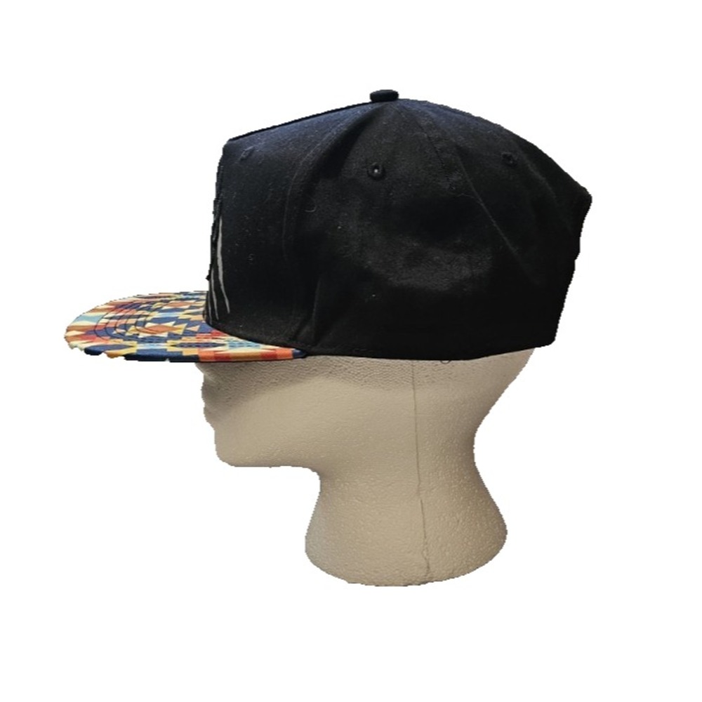 Bear Paw Snapback One Size Adjustable Hat Multicolor Embroidered Aztec Print - Picture 4 of 6